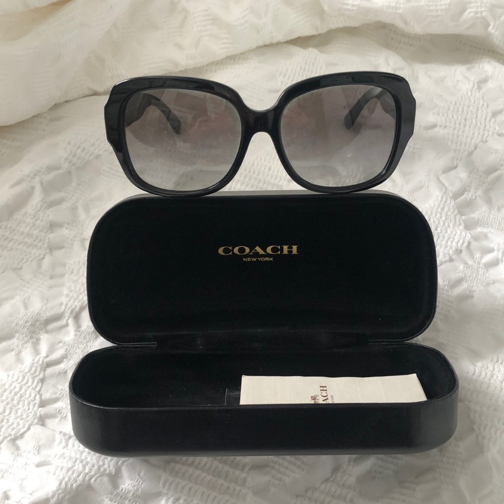 Black coach sunglasses